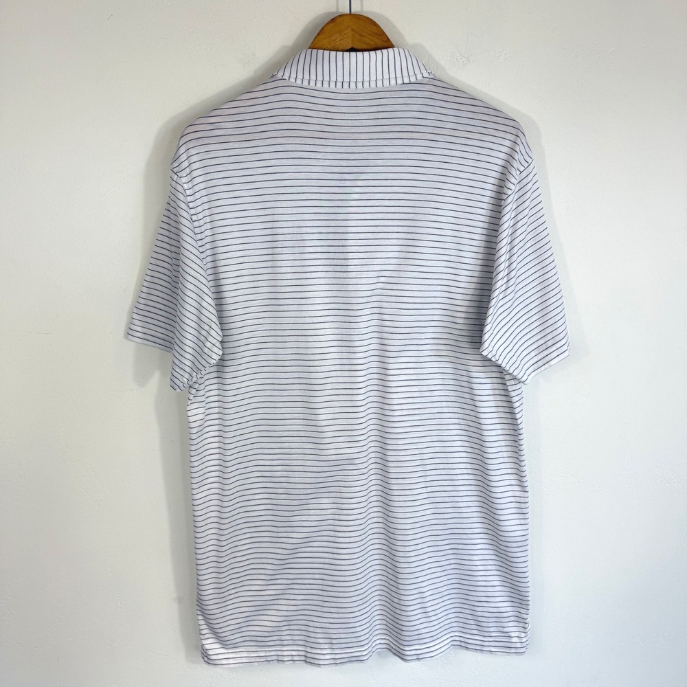 Peter Millar Texas A&M Aggies Polo Shirt Mens M Striped Cotton Golf Preppy NCAA - Picture 6 of 13